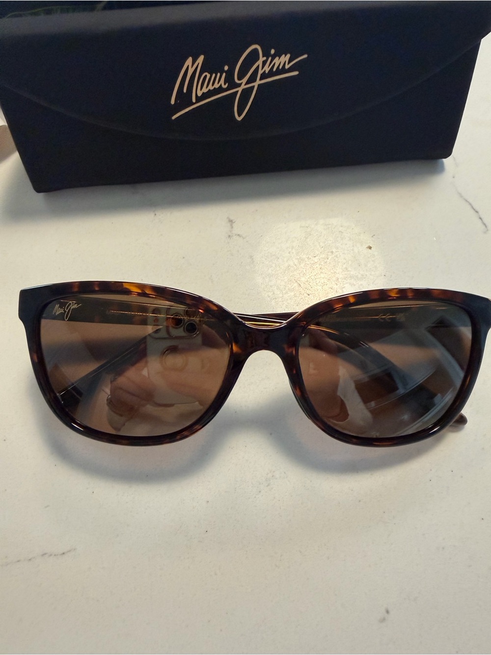 Honi Maui Jim Women’s Tortoise Frame Sunglasses with Brown Lenses NWT